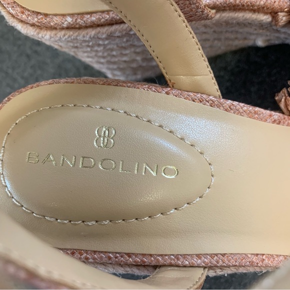 New Bandolino Women's Krista Espadrille Flower Detail Wedge Sandals Size 8 - Picture 5 of 9